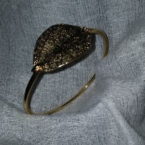 Gold leaf bracelet